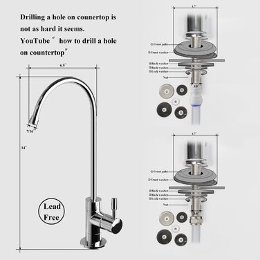 Ступінчаста система фільтрів для питної води зі зворотним осмосом Geekpure плюс 7 додаткових фільтрів безкоштовно -75 GND, 5-