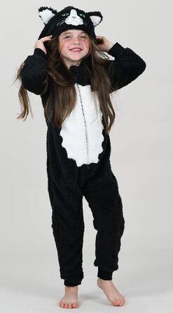 Кігурумі Кошеня Wunsy, суперм'який фліс, чорно-білий 5–6 років