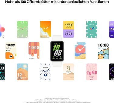 Розумний годинник Samsung Galaxy Fit3, фітнес-годинник як фітнес-трекер та трекер активності, сріблястий, з 36-місячною гарантією виробника ексклюзивно для Storeo