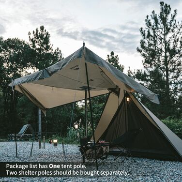 Намет Naturehike Tipi Tent Ridge, індіанський намет на 3-4 особи, водонепроникний, вітрозахисний, легко складаний, пірамідальний, для кемпінгу на свіжому повітрі, сімей, зелений