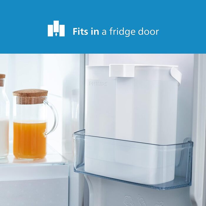 Фільтр для миттєвої обробки води Philips - місткість 3 л, швидкий потік 1 л/хв, перезаряджається через USB-C