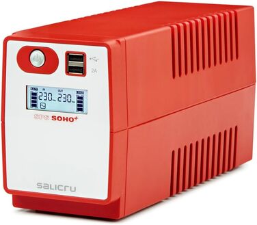 ДБЖ SALICRU SPS 1200 SOHO (лінійний інтерактивний ДБЖ 500 ВА - 2200 ВА з подвійним зарядним пристроєм USB) (850 ВА)