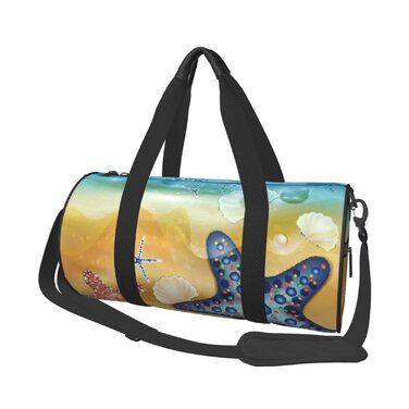 Дорожня сумка-циліндр з принтом, пляжна сумка, спортивна сумка для чоловіків та жінок