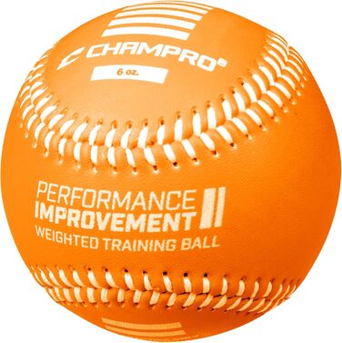 Тренувальний бейсбольний набір Champro, 6 предметів, червоний/бордовий/зелений/жовтий/синій/чорний, 9 дюймів (22,9 см) 3, 4, 6, 7, 9 та 11 унцій. Жовтий, фіолетовий, зелений, синій, червоний, помаранчевий
