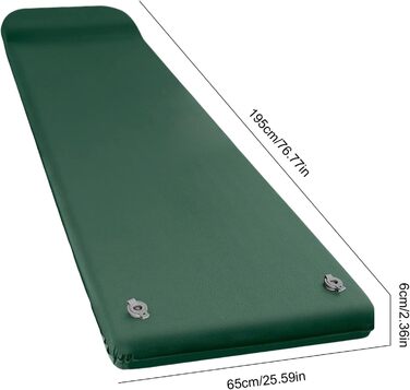 Надувний килимок для сну мякий пінопластовий кемпінговий матрац з подушкою, швидке надування, легке спорядження для активного відпочинку, подорожі, дім, фестивалі, кемпінг