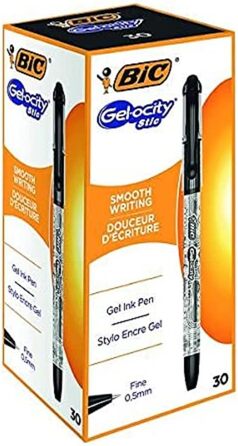 Гелеві ручки BIC GELOCITY, чорні, 30 шт.