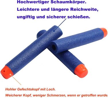 И Nerf N Strike Blaster Сумісний з 18 магазинами швидкого перезаряджання Кліпса з 40 шт. ами дротиків 7,2 см Кулі для дротиків, 2 шт.