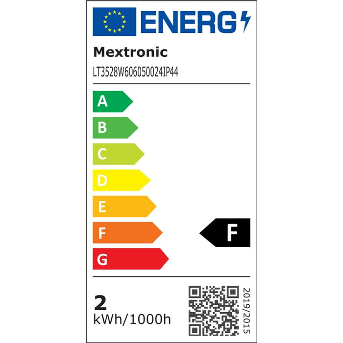 Світлодіодна стрічка Mextronic LED 3528 Холодне біле світло (6000K) 24W, 500 см, 24V, IP44