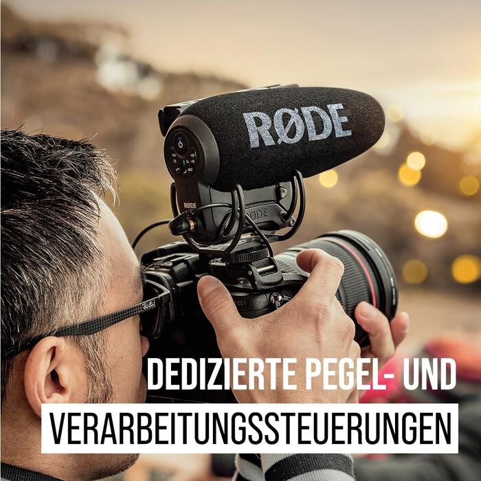 �DE VideoMic Pro Преміальний рушничний мікрофон на камеру з фільтром високих частот, високочастотним посиленням, подушечкою, захис