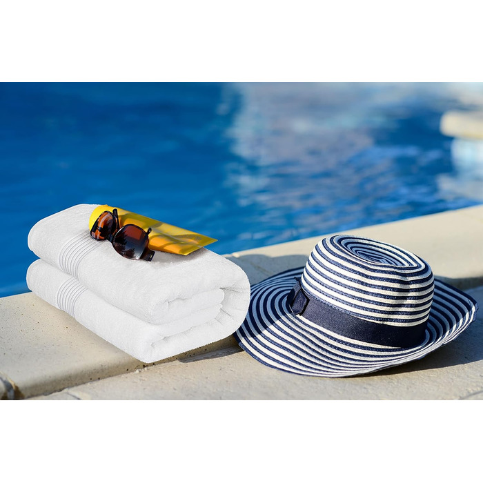 Великий банний рушник з вішалкою - 100 гребінчаста бавовна кільцевого прядіння, дуже поглинаючі великі банні рушники 90 х 180 см,