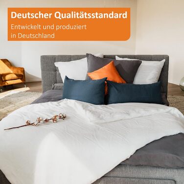 Постільна білизна для алергіків Sleepling 135 x 200 см, чохол, що захищає від кліщів, ковдра Evolon, стійка до кліщів, підходить для людей з алергією на пилових кліщів, можна прати при температурі 95 градусів, зроблено в Німеччині, біла 135 x 200 см 1