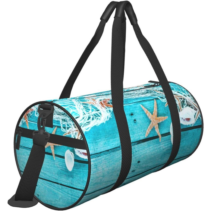 Спортивна сумка, дорожня сумка, пляжна палатка, морська колекція, вінтажний стиль, бохо-принт, сумка для ночівлі, чорний колір, універсальний розмір, сумка для подорожей