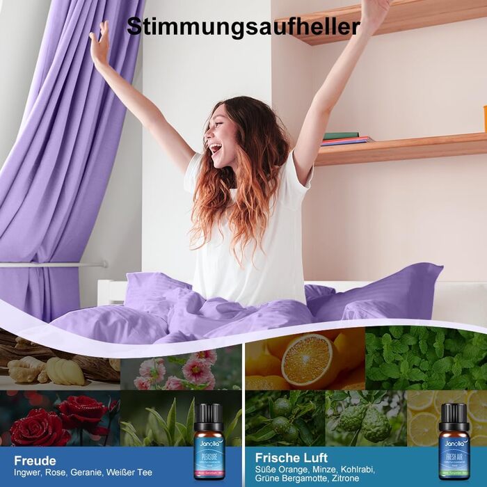 Натуральні ефірні олії для дифузорів, чисті ефірні олії для зволожувачів повітря, набір ефірних олій для дифузорів, ідеальні ароматичні олії для дому, офісу, спа