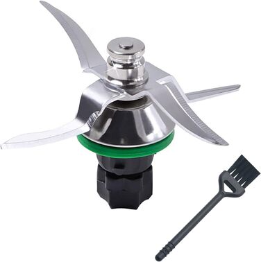 Ніж HAPPOW сумісний з Vorwerk Thermomix TM5 і TM6, заміна ножа на 4 леза, ніж блендера ультрагострий з нержавіючої сталі, в т.ч. 1 щітка для чищення, аксесуари для запасних частин ножа для вашого кухонного комбайна