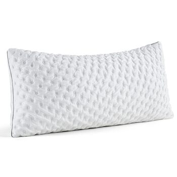 Подушка BedStory з піни з ефектом пам&39яті, регульована по висоті 40x80, подушка з подрібненої піни з ефектом пам&39яті, сертифікована Oeko-Tex подушка для підтримки шиї для сну на спині та боці, чохол, який можна прати, комплект з , 40x80