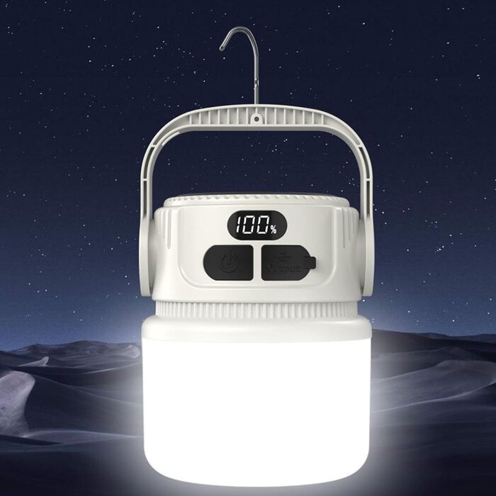 Портативний нічник з гачком для кемпінгу з USB-акумулятором для кемпінгу, сонячної батареї, світлодіодного освітлення для кемпінгу, легкого використання
