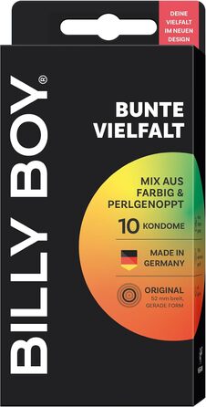Презервативи BILLY BOY “Кольорова різноманітність”, 20 шт