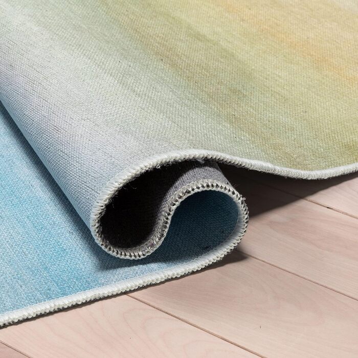 Дитячий килимок Well Woven, схід сонця, 12,7 х 18,8 см, різнокольоровий, сучасний принт, можна прати в пральній машині, килимок