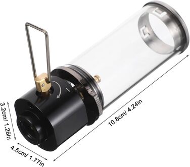 Багатофункціональний пропановий газовий ліхтар, кемпінговий ліхтар, портативний газовий ліхтар для вулиці, чорний, яскраве освітлення намету для подорожей та надзвичайних ситуацій