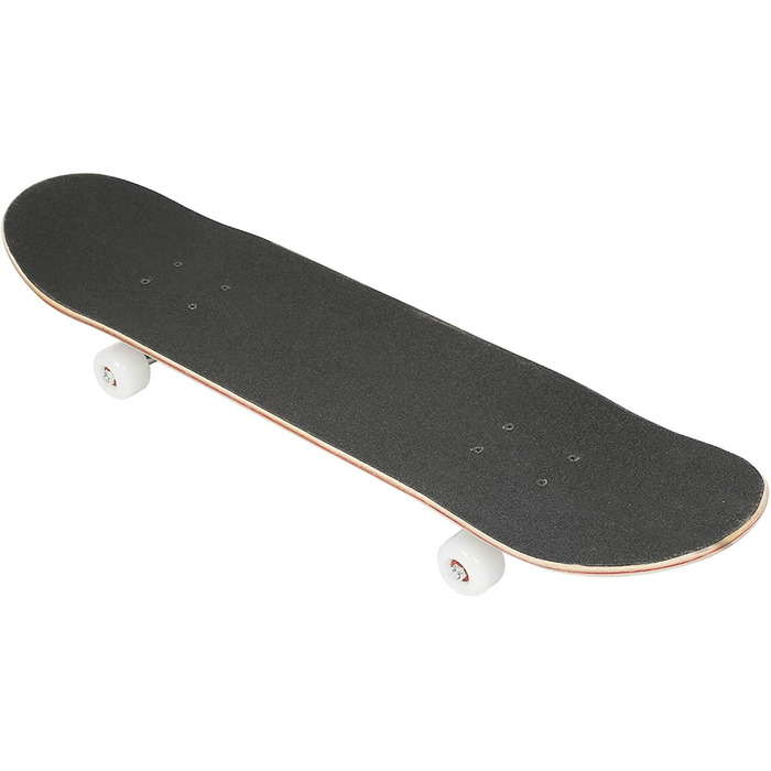Повна дека для скейтборду з клена - комплектний скейтборд для дітей, підлітків та дорослих, ABEC-7 кулькові підшипники, вантажопідйомність 250 кг, чорний колір