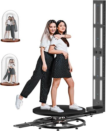 Електричний поворотний стіл HLGKBY на 360 для 3D-сканування людського тіла, керування APP, 6 HD-камер, надвисока точність 1/1000,