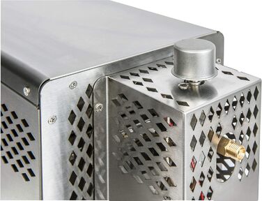 Стейк-гриль Toronto, керамічний інфрачервоний пальник потужністю 3 кВт, газ 800 градусів, розміри приблизно 23 x 56 x 40,5 см, срі