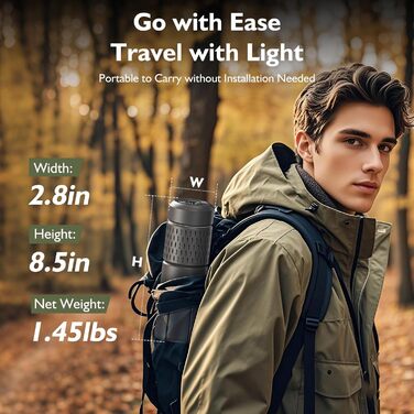 Телескопічний кемпінговий ліхтар, акумуляторний, світлодіодний 14000 мАг, багатофункціональний, магнітний та кріпиться на штатив, водонепроникний IPX5, ліхтар для намету, робочий ліхтар для кемпінгу, використання на вулиці, аварійний