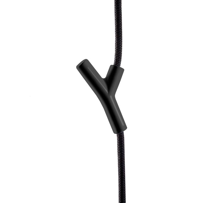 Шафа Depot4Design, чорні гачки, матово-чорна мотузка з 4 гачками