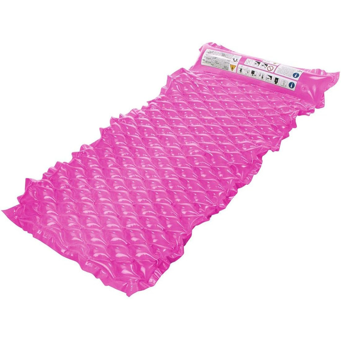 Килимок Jilong Wave Pink 218x88 см, килимок для плавання, надувний матрац, пляжний килимок, шезлонг для басейну, водний шезлонг