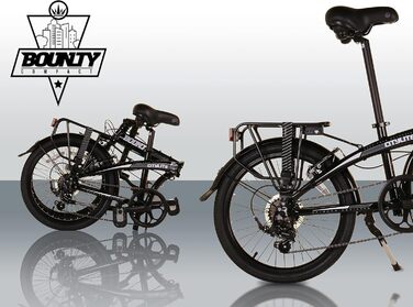Складаний велосипед Bounty Citylite Легка алюмінієва рама 6-швидкісні передачі Shimano з перемикачами Revo Ідеально підходить для щоденних поїздок