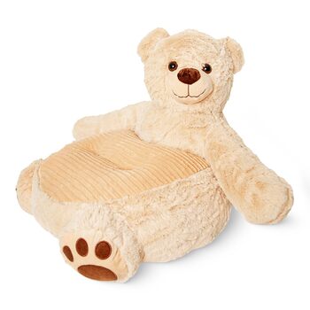 Плюшеве крісло MKS Ведмідь, дитячий диван, м&39який плюшевий ведмедик, диван для малюків, дитяче крісло з підлокітниками, крісло для відпочинку для хлопчиків та дівчаток, диван-крісло для малюків, компаньйон для читання, відпочинку та обіймів