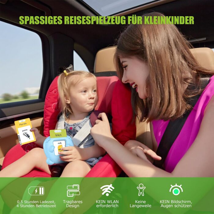 Говорячі картки Дитячі іграшки від 2 3 4 5 6 років Розвиваючі ігри для аутизму Навчальні іграшки Вивчення німецької мови Для дітей