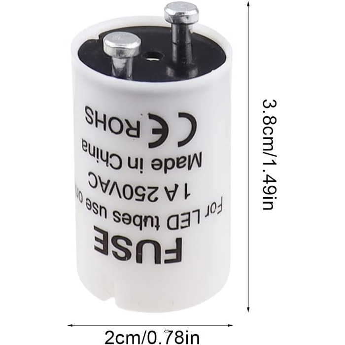 Стартер SRunDe 12 шт. люмінесцентна лампа 4-65 Вт 1A 85-265 В T5/T8 стартовий набір манекен стартера