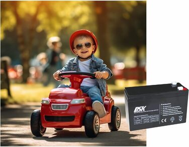 Акумуляторна батарея DSK 12V 12Ah Універсальний адаптер F1/F2 в комплекті Розміри 1598x99 мм Для ДБЖ, сигналізацій та електромобілів Свинцево-кислотний акумулятор