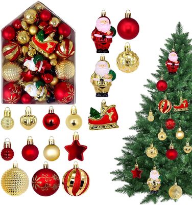 Набір ялинкових кульок 72 шт Generic