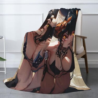 Аніме-ковдра, Albedo Ainz/Ooal Gown м&39яка, пухнаста, фланелева, плюшева, плед, ковдра, тепла, диванна, затишна, ковдра для сну, тип 4, 150x200 см