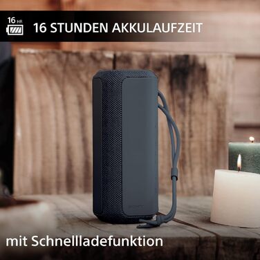 Портативна бездротова Bluetooth-колонка з широким звучанням і ремінцем для перенесення - водонепроникна, ударостійка, 16 годин роб