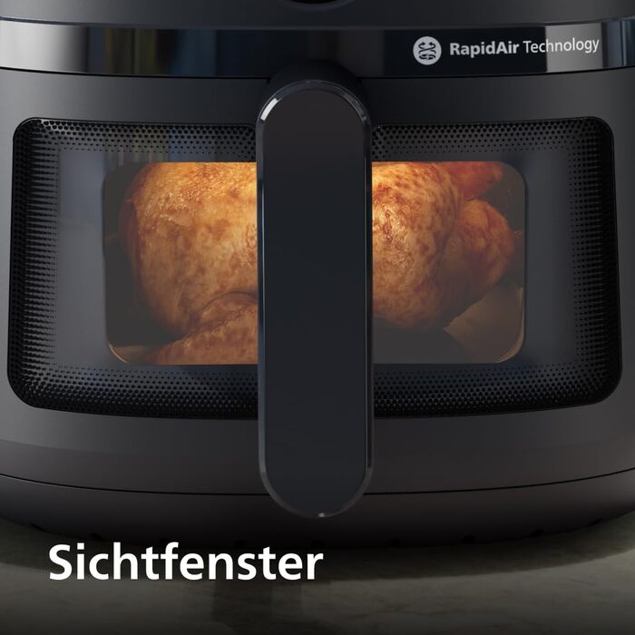 Аерофритюрниця Philips Airfryer серії 2000, чорна, 6.2 л, одна чаша, Gen 2