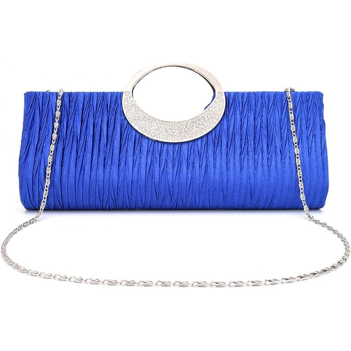 Клатч жіночий, сумочка-клатч, кристали, стрази, вечірня сумочка, гаманець, для нареченої, на весілля, вечірку, чорний, білий, срібний, королівський синій