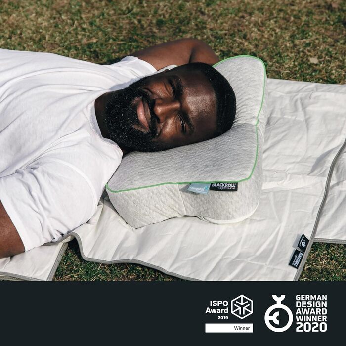 Наволочка BLACKROLL Преміум Комфорт чохол на подушку для відновлення (50 30 см), Tencel Lyocell та CELLIANT, охолоджувальний ефект та повітропроникний колір Білий/Зелений