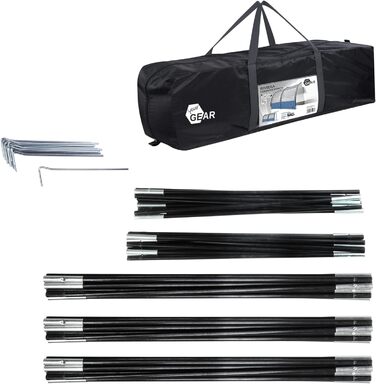 Ваш тент GEAR Riviera 350 для каравану Автобудинок Караван 3,5 х 2,6 м Навіс УФ 50 Навіс від сонця з панорамним вікном