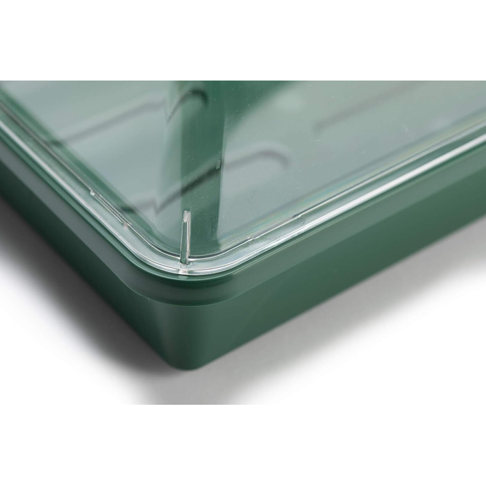 Закрита теплиця середнього розміру з кришкою, що не б&39ється, для пророщування насіння та росту рослин - 38 x 24 x 18 сантиметрів - зелений, 50031/P