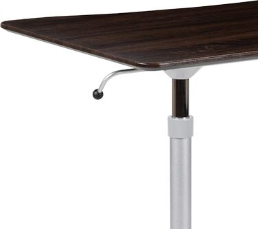 Комп'ютерний стіл Flash Furniture Merritt, темне дерево, ергономічний, ширина 95 см (регульована висота 73,7 103,5 см)