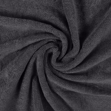 Рушники Utopia - 2 банні рушники великі з бавовни з вішалкою, рушники для сауни, банні рушники великі, рушники 90 x 180 см (сірий)