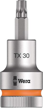 Набір біт Wera 05003997001 C 3, TORX HF Zyklop Bitnuss-Satz, Torx, з фіксатором, привід 1/2, 6 предметів
