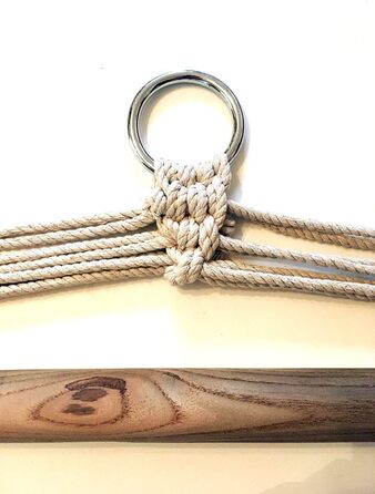 Підвісне крісло Habeig бежеве, підвісна гойдалка - вантажопідйомність до 140 кг