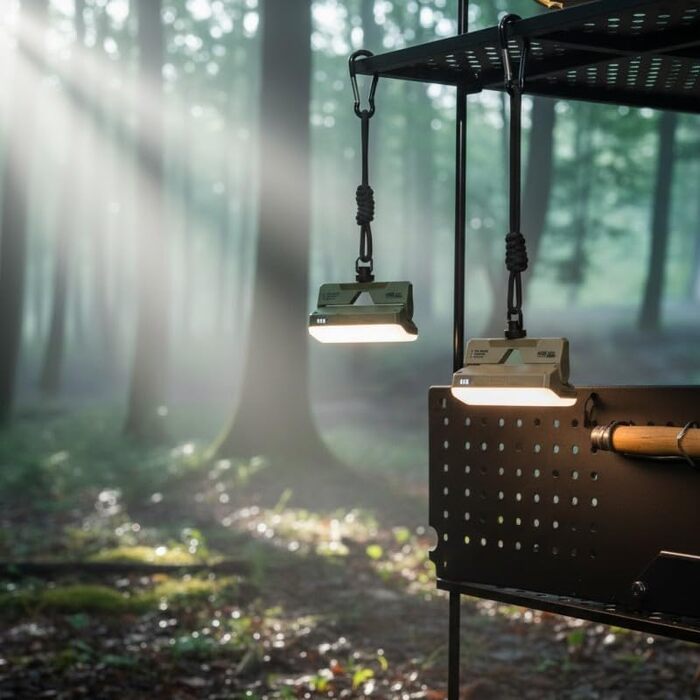 Світлодіодний ліхтар з легкою та компактною конструкцією для зручного пакування та використання під час походів та екскурсій на природі (зелений)