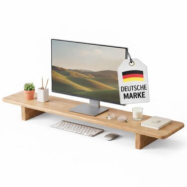 Дерев&39яна підставка для монітора, ергономічний органайзер для столу, підставка для робочого столу з натурального дерева з місцем для зберігання речей для офісу та домашнього офісу