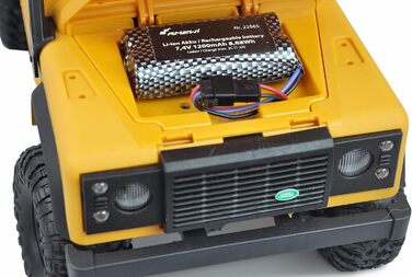 Ліцензійний всюдихід Land Rover, масштабована модель 112, 4WD, RTR, жовтий, 22565 D90X12