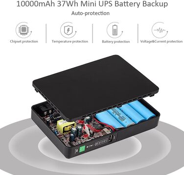 Міні ДБЖ з гігабітним POE для роутера, модему, камери спостереження, вхід змінного струму вихід 5В USB 9В/12В DC 24В/48В POE (1000